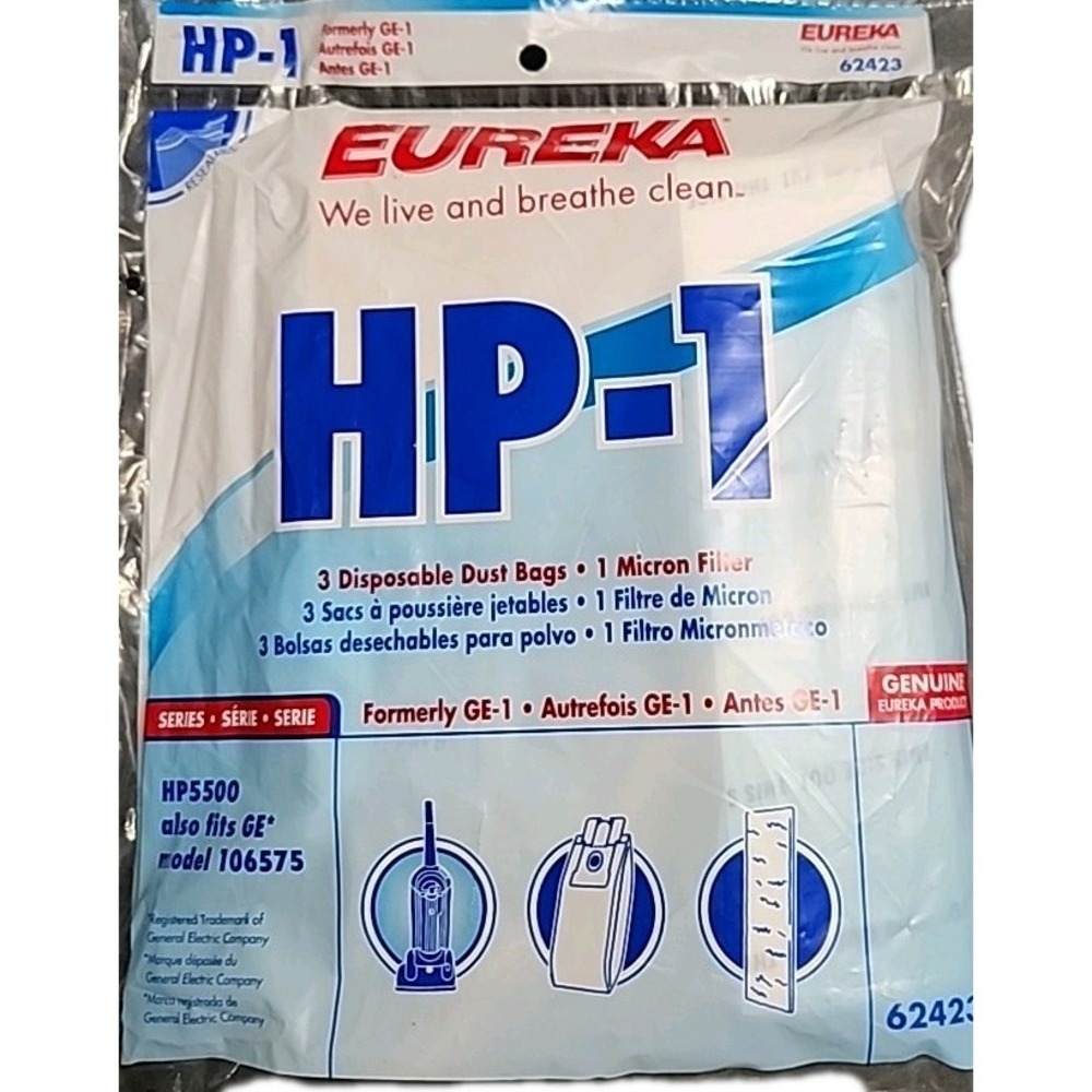 Eureka HP-1 Upright Vacuum Cleaner Bags (62423) - Pack‎ of 3